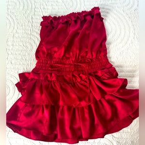 Day+Moon size small red romper
